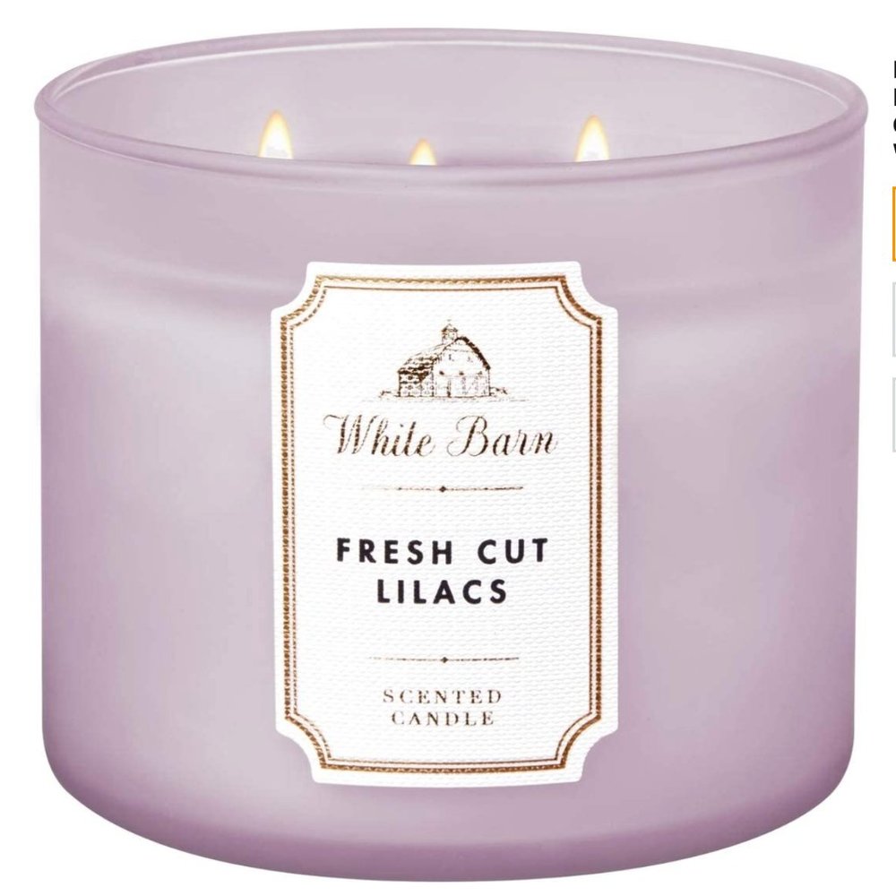 NEW Bath and Body Works Candle FRESH CUT LILACS 3 WICK 14.5 Oz